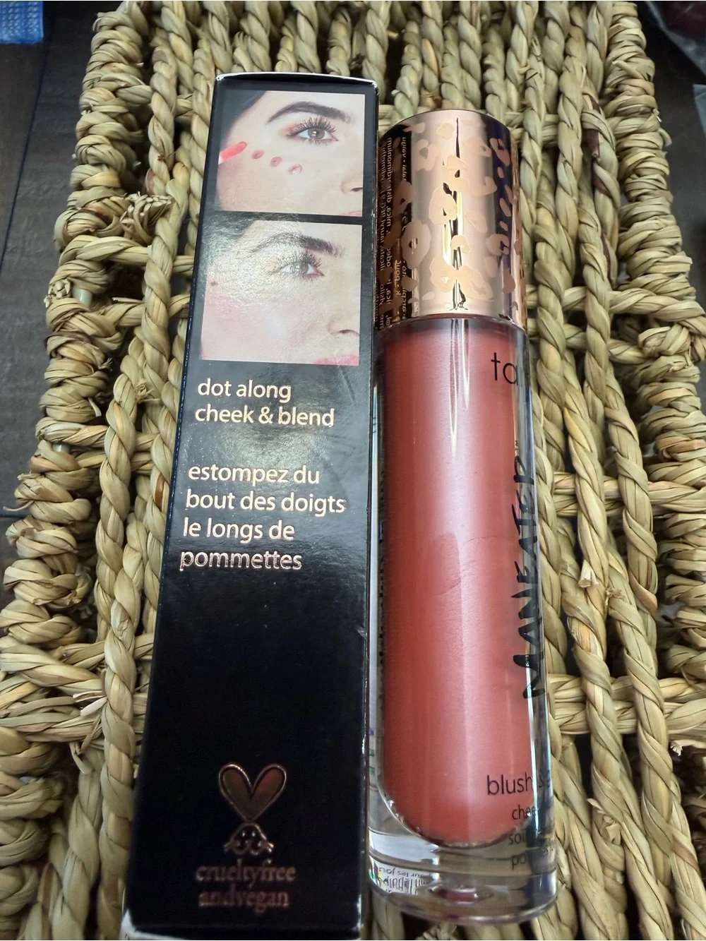 Tarte Maneater Blush & Glow Cheek Plump – Peachy Pink 0.27 oz. NIB